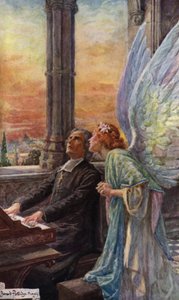 Escena de Abt Vogler de Robert Browning de Bernard Partridge